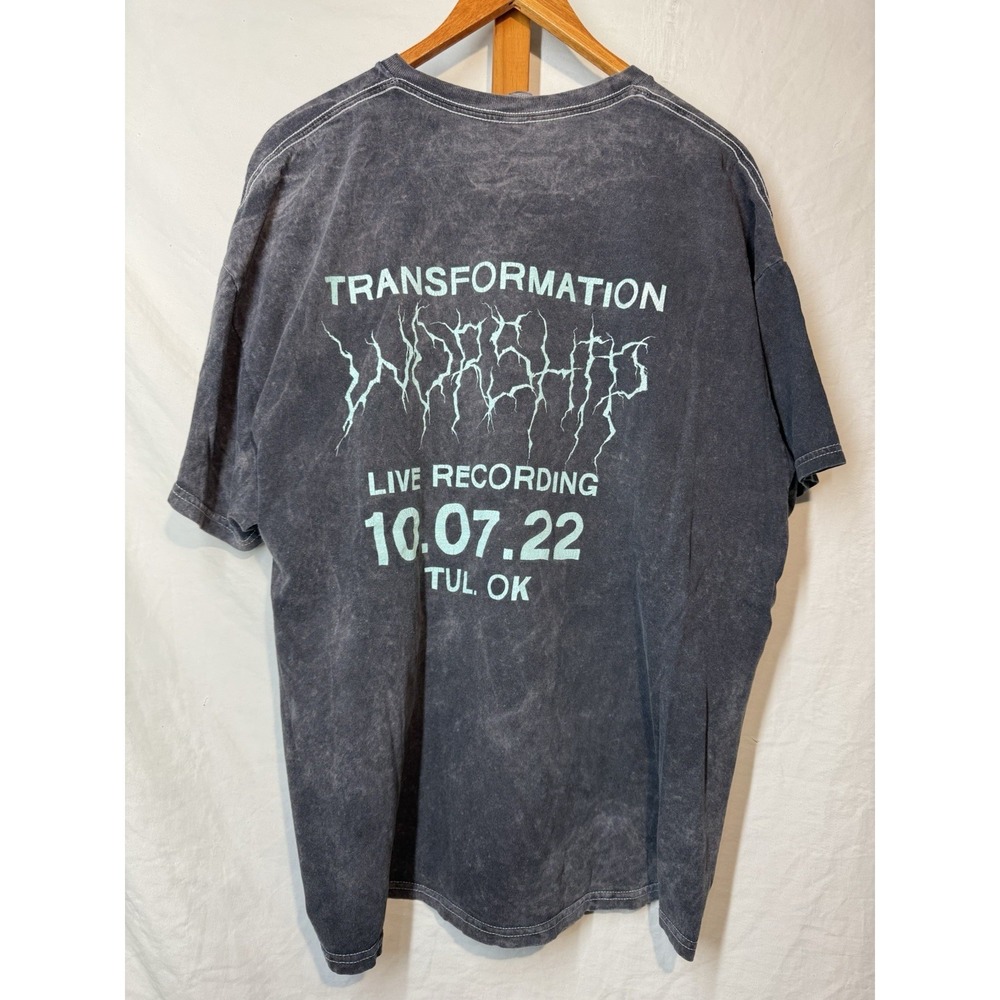 Jesus Tee Eagle Wings Lightning Christ 2XL Heavyweight Transformation Worship - Picture 2 of 8